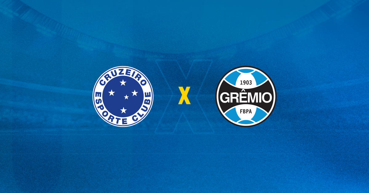 Escudos de Cruzeiro x Grêmio se enfrentam nesta noite na volta do brasileirão.