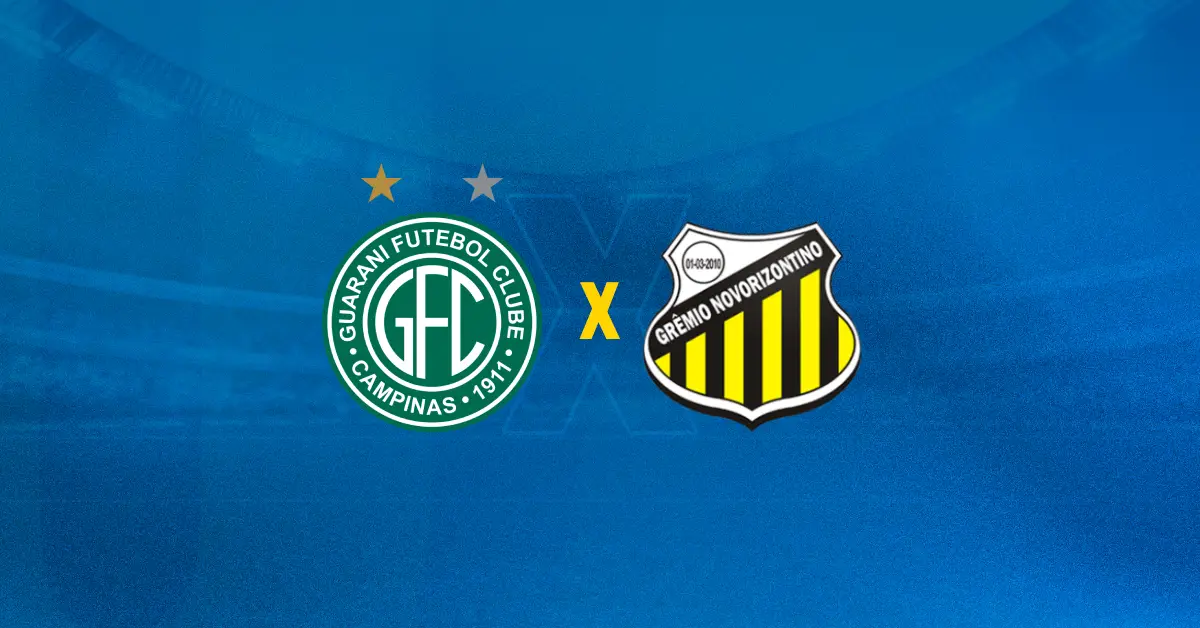 Guarani x Novorizontino se enfrentam pelo Brasileirão Série B