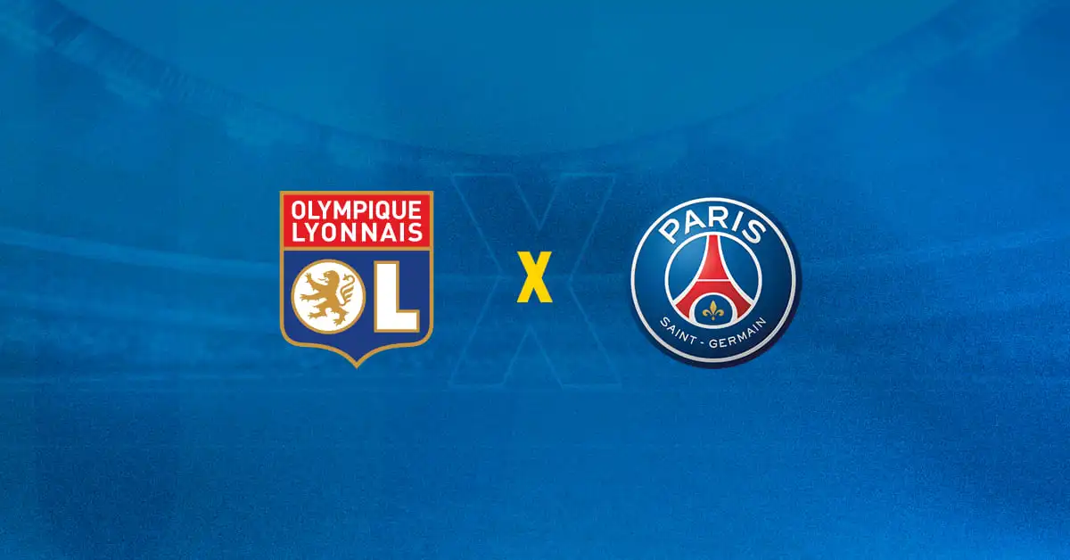 Escudos de Lyon x PSG