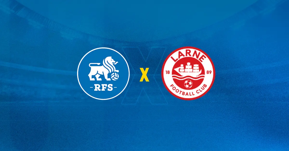 RFS x Larne se enfrentam pela Liga dos Campeões da UEFA 2024/2025