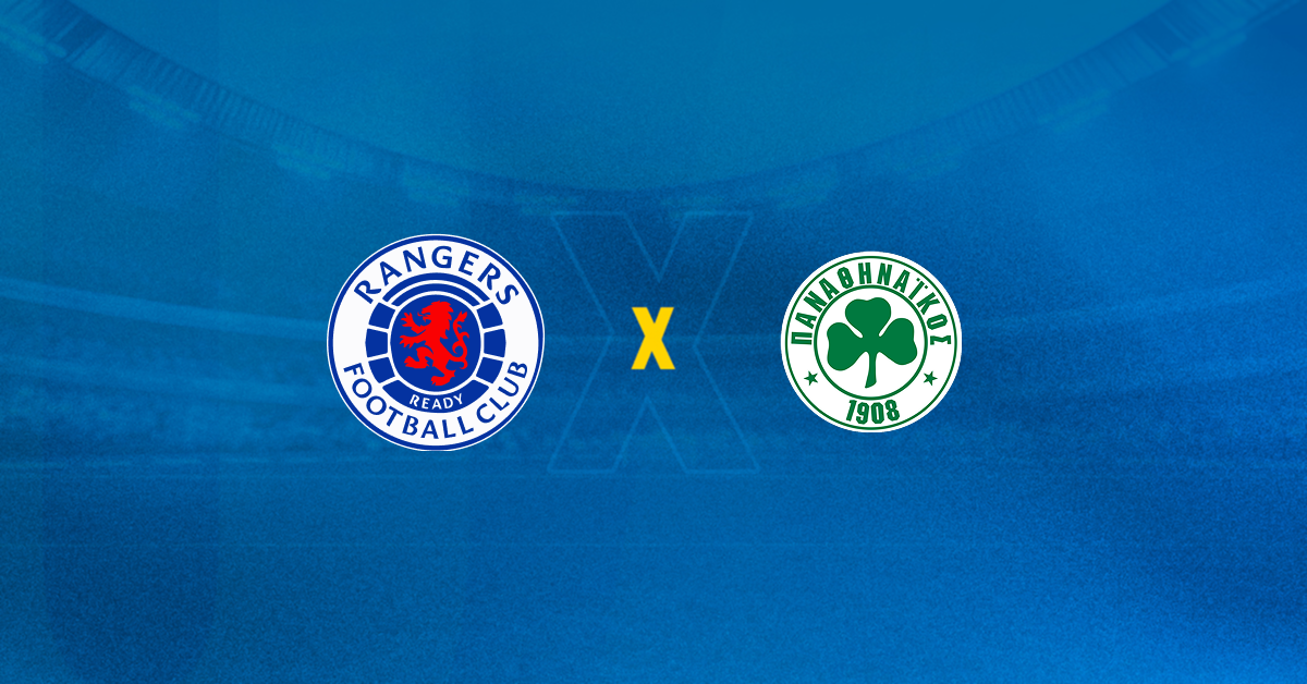 Escudos de Rangers x Panathinaikos se enfrentam na pré fase da Champions League.