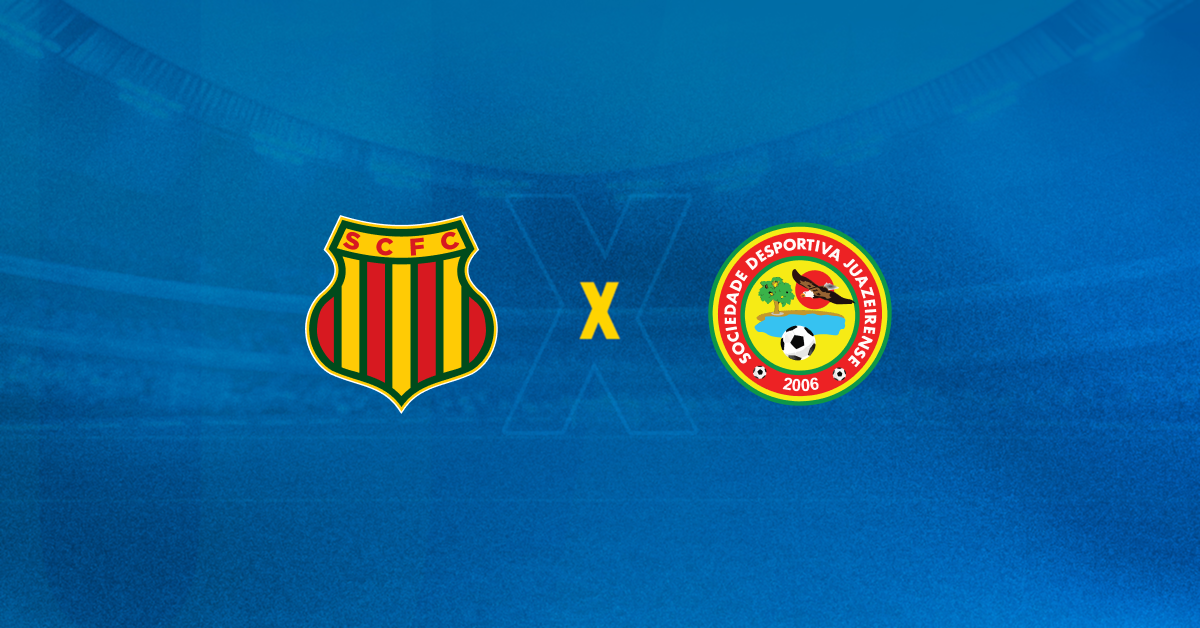 Escudos de Sampaio Corrêa x Juazeirense-BA que se enfrentam na Copa do Nordeste.