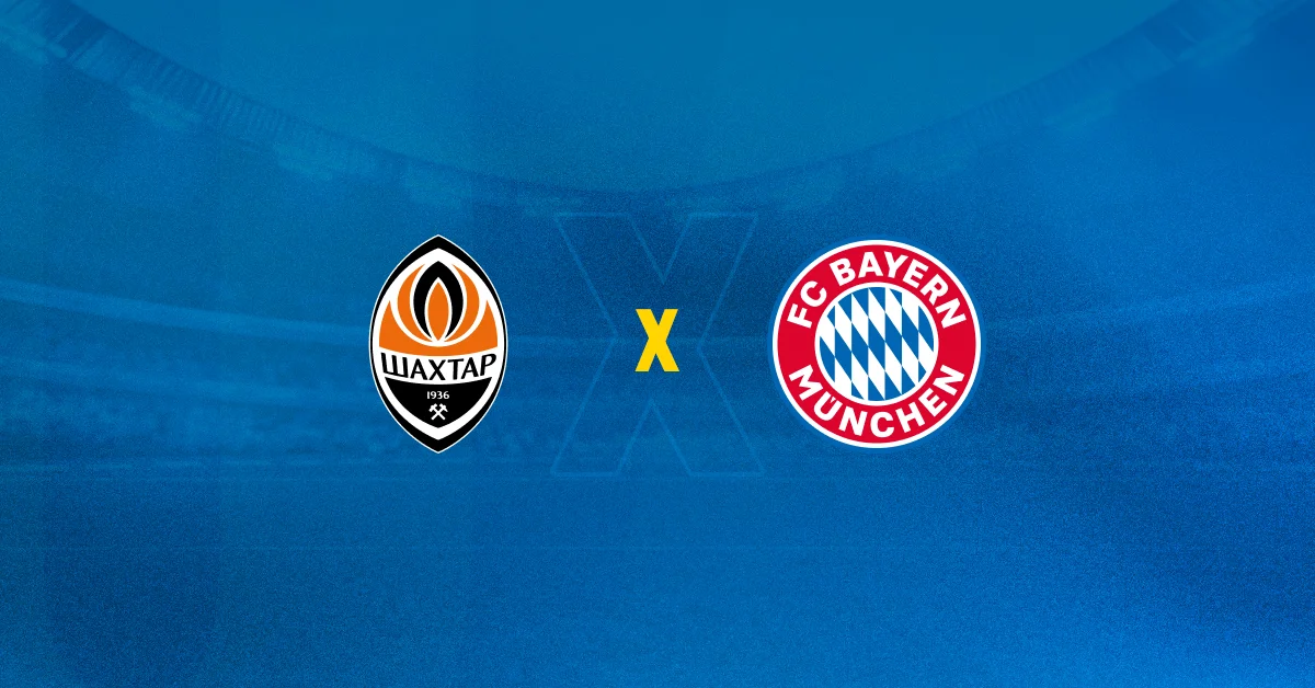 Escudos de Shakhtar Donetsk x Bayern de Munique