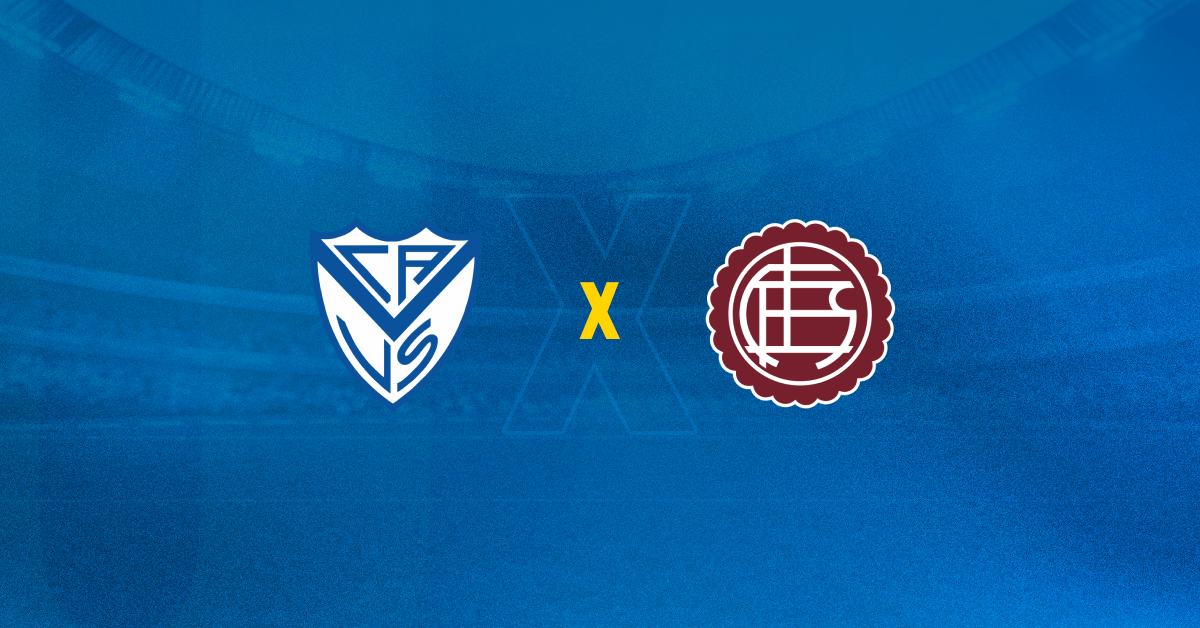 Escudos de Vélez Sarsfield x Lanús, que jogam pelo Campeonato Argentino.