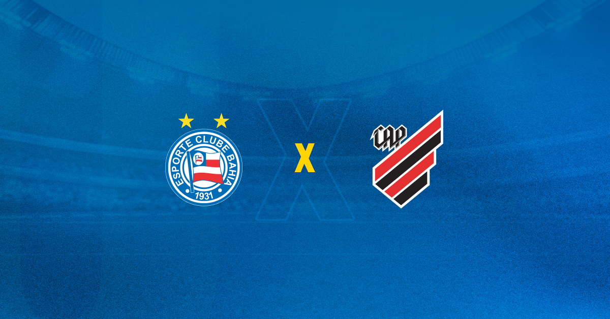 Escudos de Bahia x Athletico-PR, que jogam pelo Brasileirão Série A.