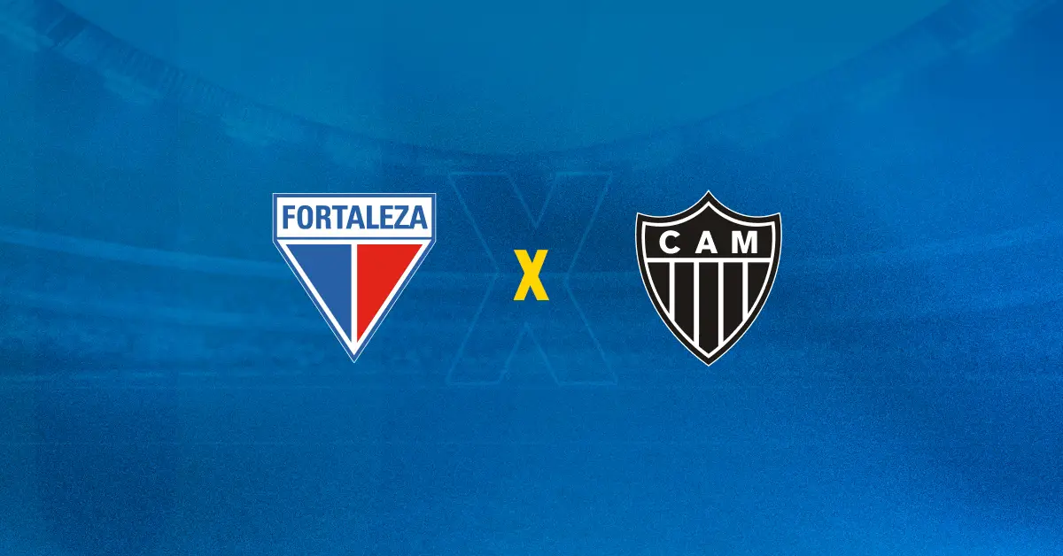 Escudos de Fortaleza x Atlético-MG