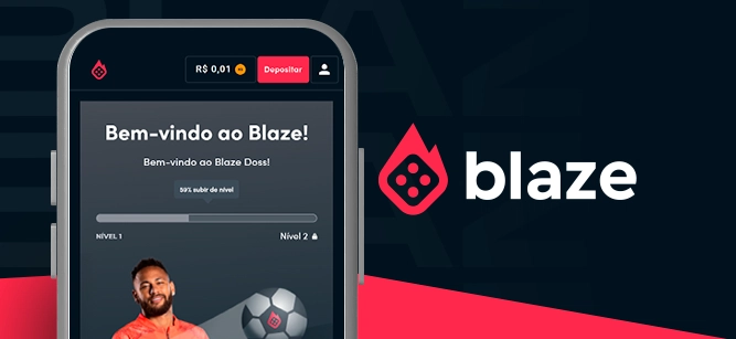 Imagem mostra smartphone ao lado da logomarca da Blaze