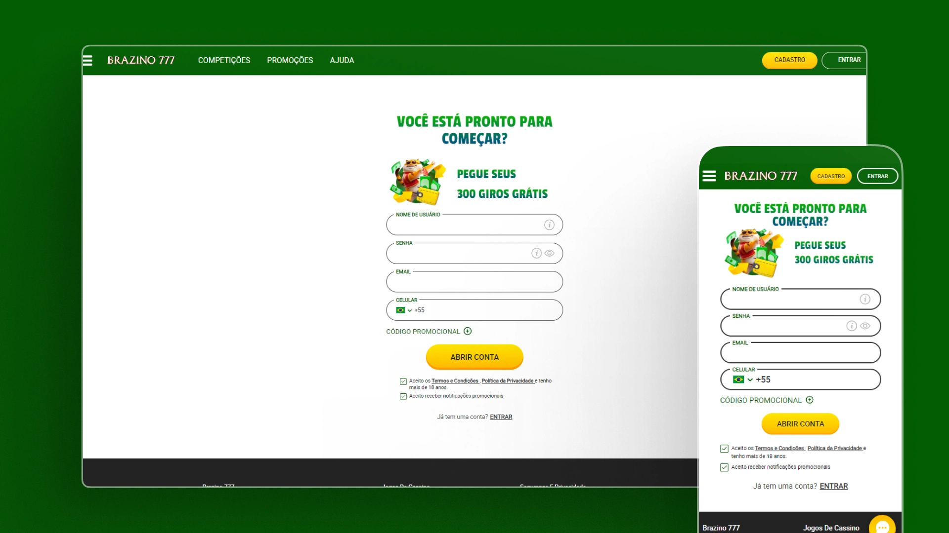 imagem cadastro brazino777