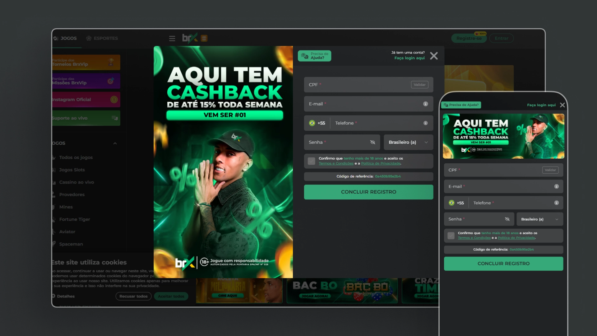 imagem cadastro passo 03 Brxbet