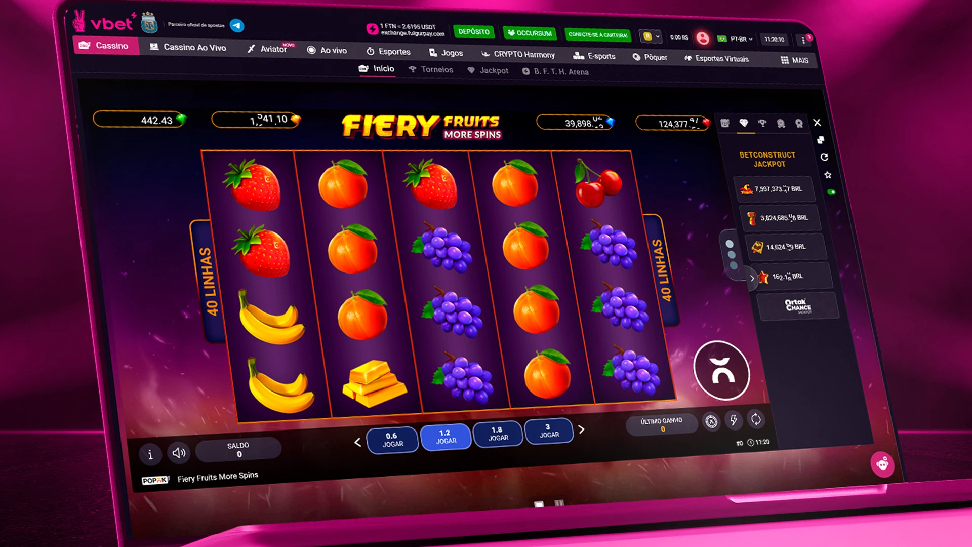 imagem captura Slots Tradicionais Vbet