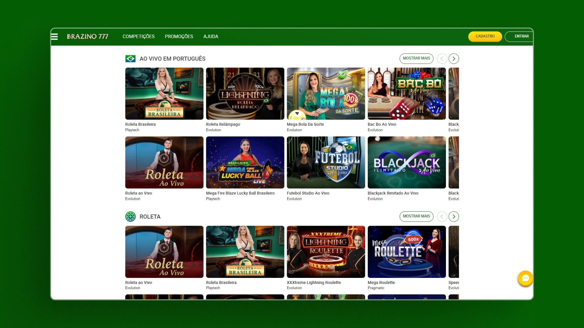 imagem cassino ao vivo brazino777