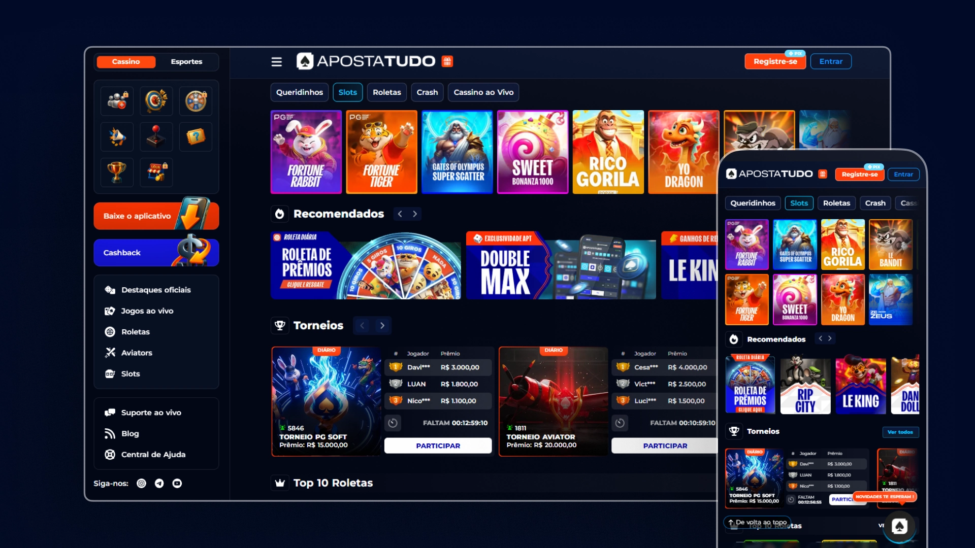 imagem cassino online ApostaTudo