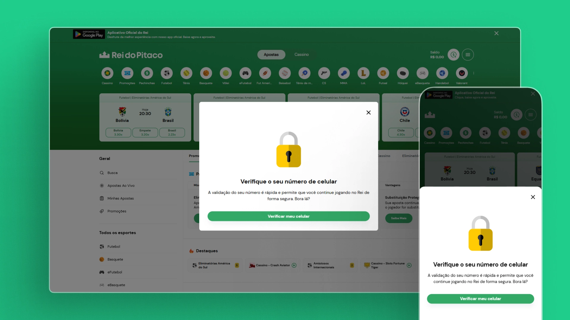 imagem como se cadastrar passo 04 rei do pitaco