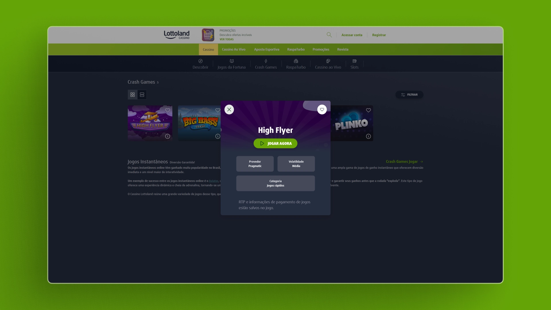 imagem crash games lottoland