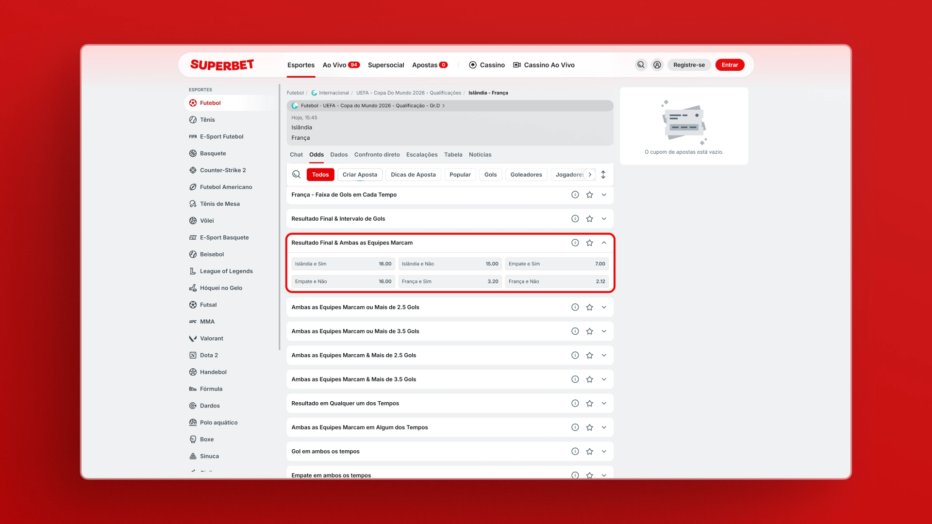 imagem destacada Ambos Marcam mais Resultado superbet
