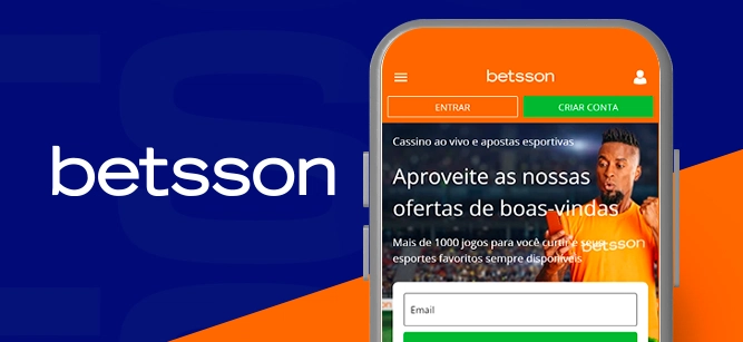 Imagem mostra smartphone aberto na Betsson