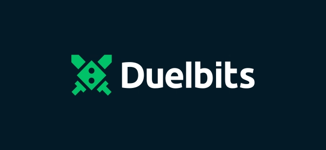 Imagem mostra logomarca da Duelbits