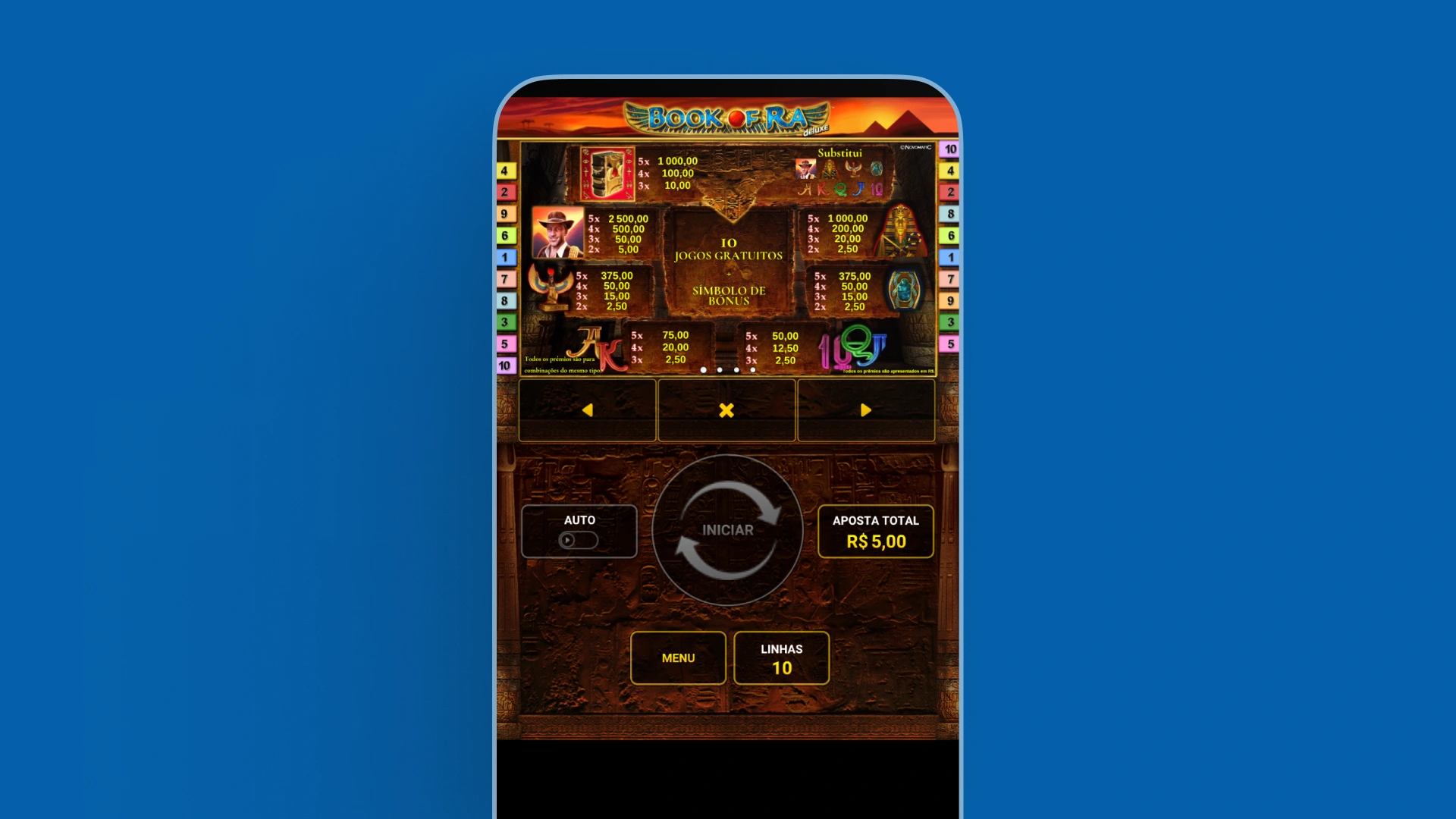 imagem ilustrativa Book of Ra Deluxe