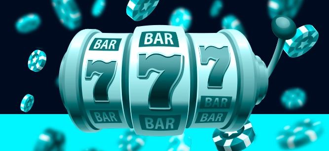 Imagem mostra slots em tons de azul