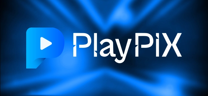 Imagem mostra logomarca da PlayPIX