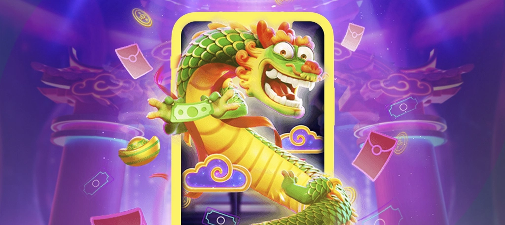 Imagem mostra celular com o jogo Fortune Dragon