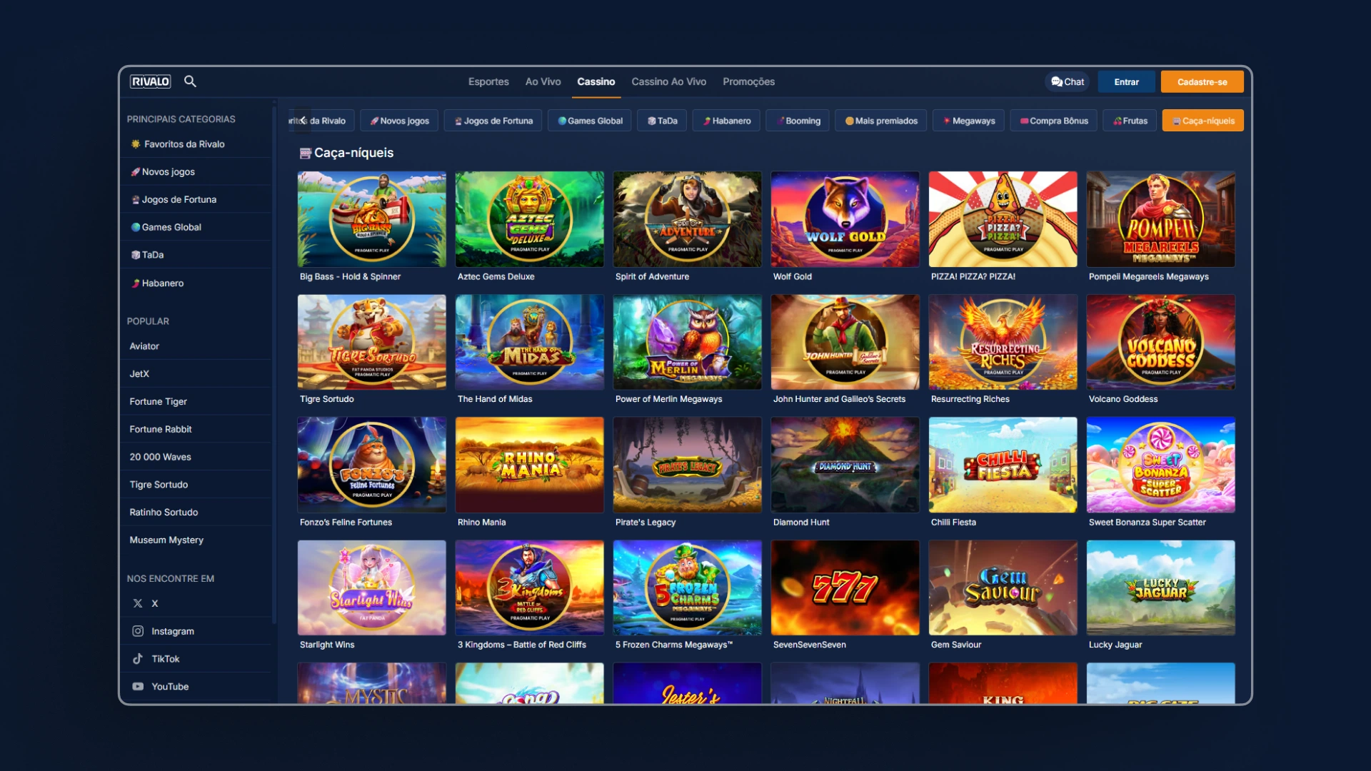 imagem ilustrativa melhores slots cassino rivalo