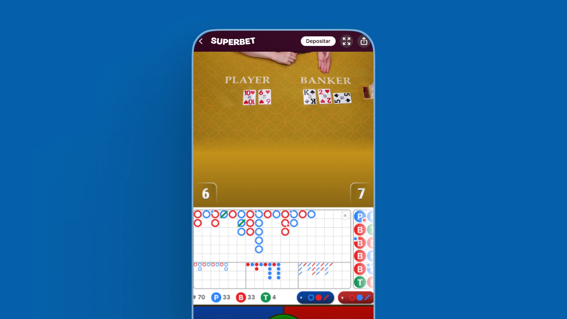 imagem ilustrativa mockup baccarat