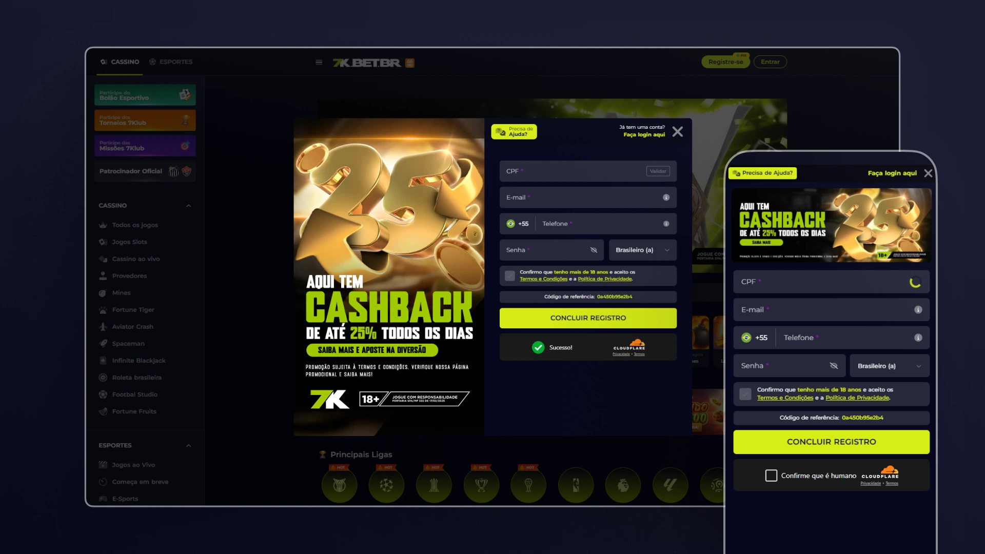 imagem ilustrativa registro Bet7k