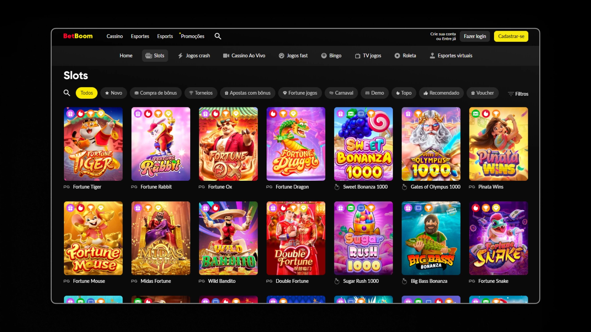 imagem melhores slot BetBoom