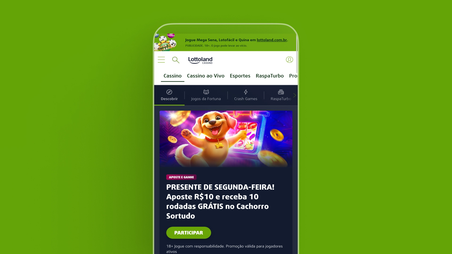 imagem mobile app lottoland