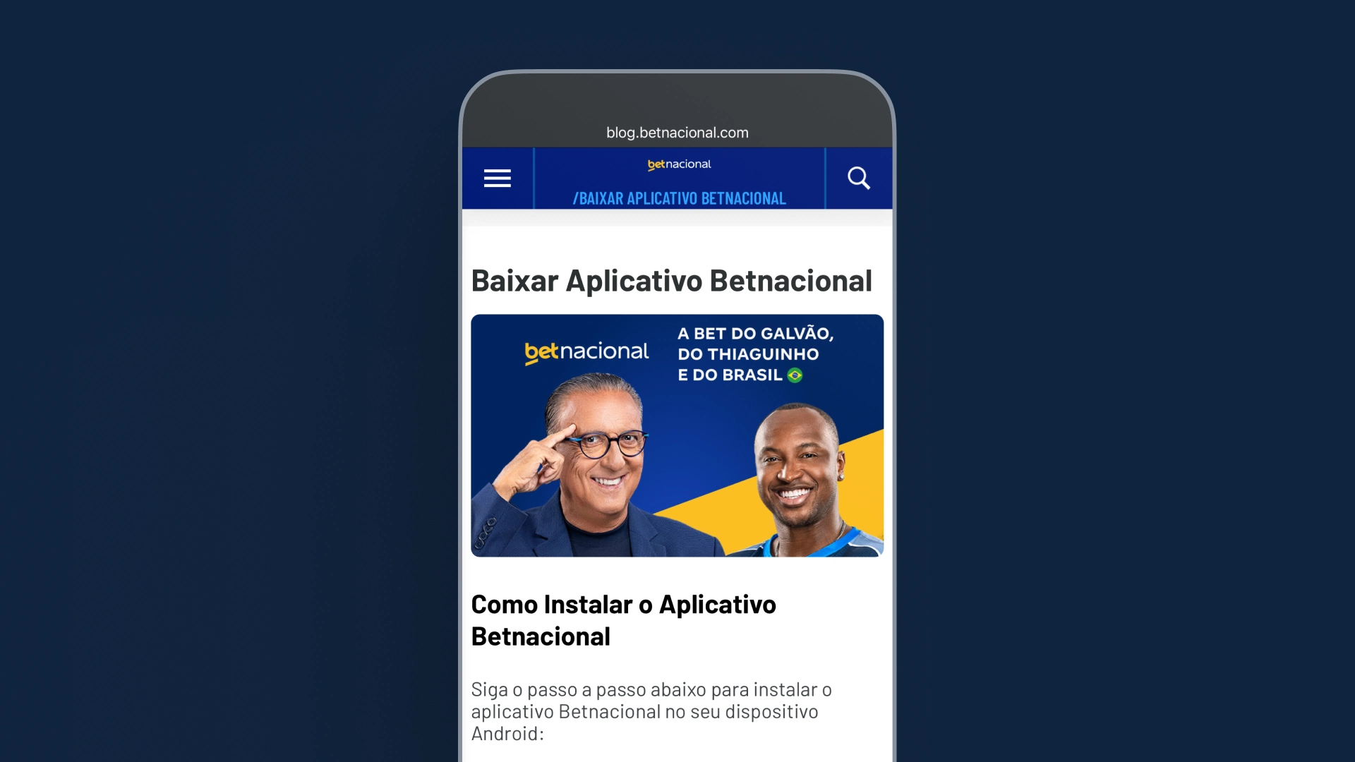 imagem mobile download betnacional