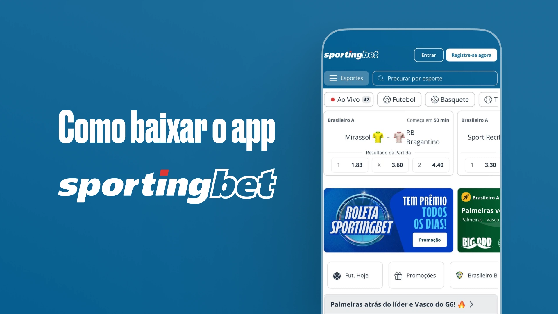imagem pagina inicial Como baixar o app da sportingbet
