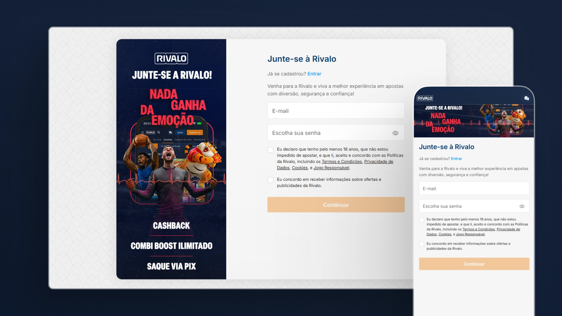 screenshot cadastro rivalo
