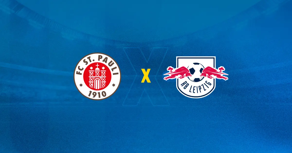 Escudos de St. Pauli x RB Leipzig